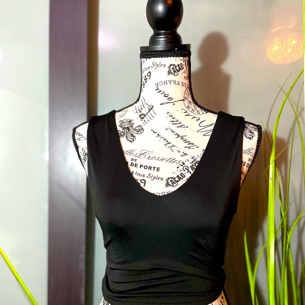 Tight Black Crop Top | Shein
